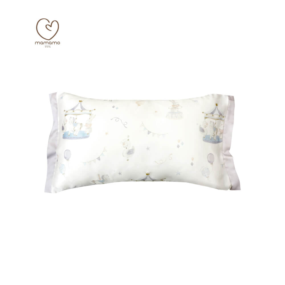 ปลอกหมอน MAMAMO ผ้า TENCEL ลาย PASTEL CAROUSEL ขนาด 30X50 CM. เกรดพรีเมียม ผ้านุ่มสบาย หายใจผ่านได้ พร้อมส่ง